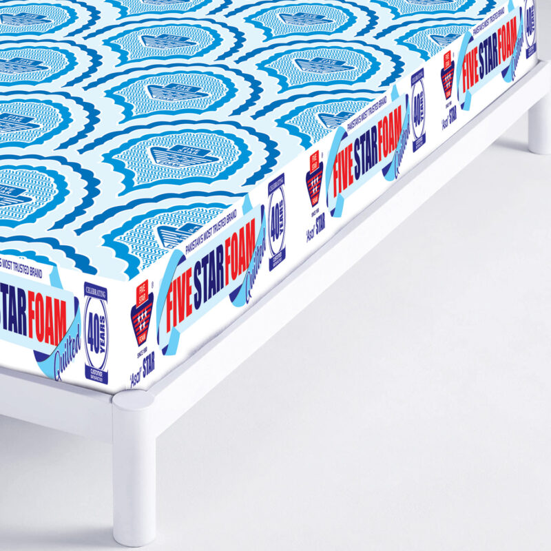 Five Star Quilted Blue